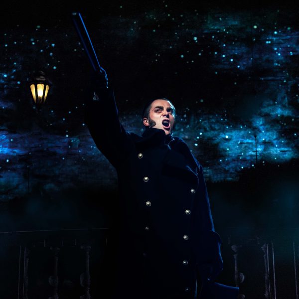 Stewart Clarke as 'Javert'. Stars. Photo by Danny Kaan